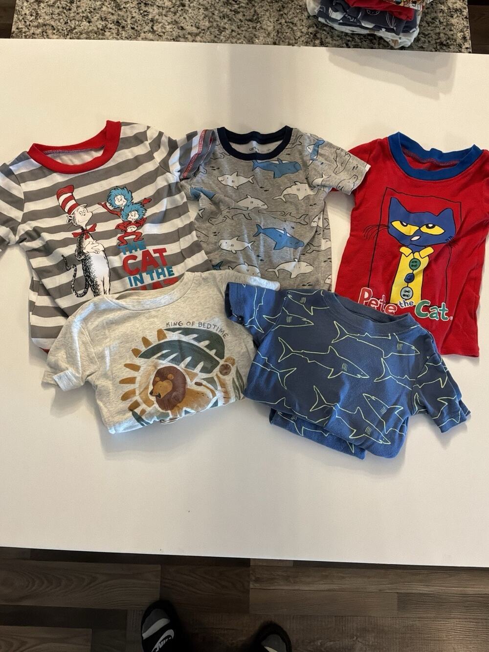 Lot of 5 Baby Boys PJ Set Size 3T